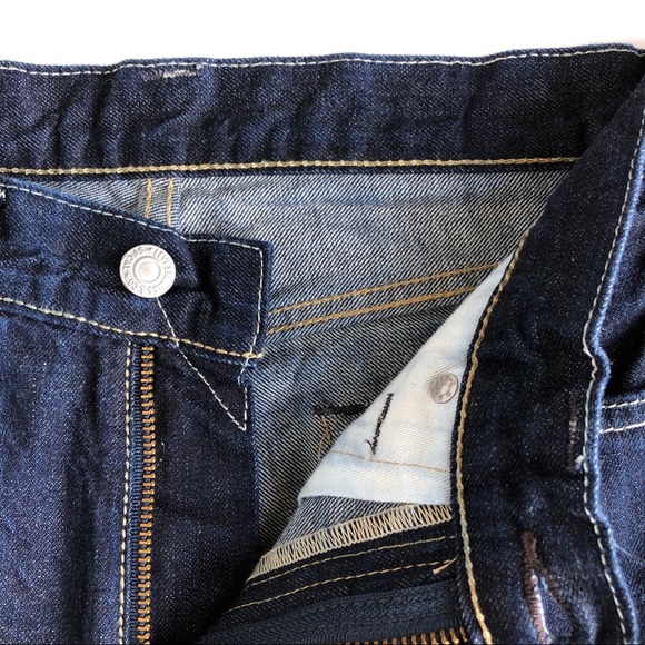 Levi’s 513 Dark Wash Slim Straight Leg Denim Jeans - Picture 10 of 15